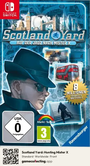 Scotland Yard: Hunting Mister X Nintendo Switch, Worldwide box front