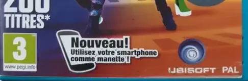 Just Dance 2017, the PEGI square on its front
