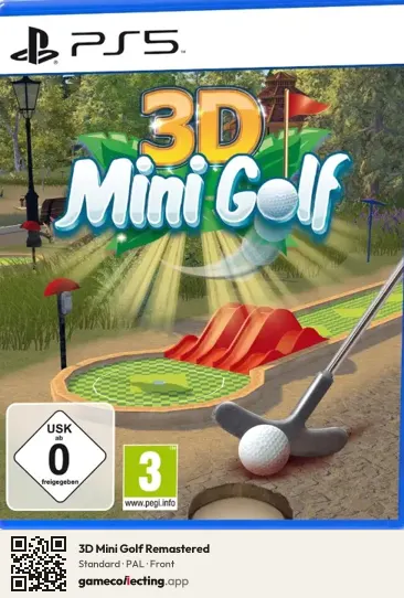 3D Mini Golf Remastered PlayStation 5, PAL box front