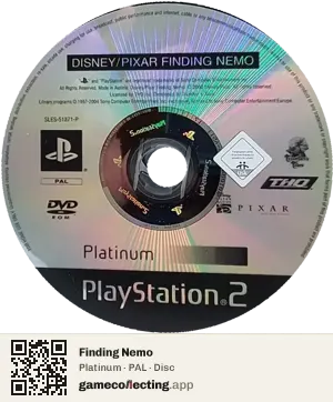 Finding Nemo PlayStation 2, PAL disc
