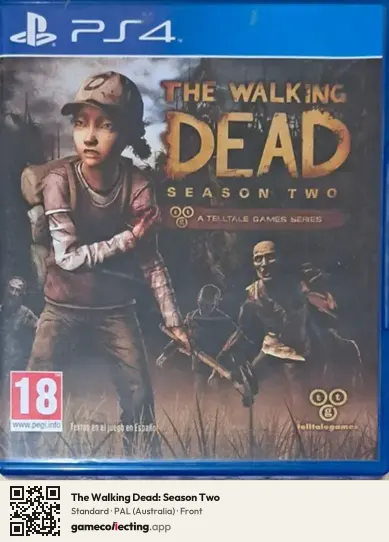The Walking Dead: Season Two PlayStation 4, Australia box front