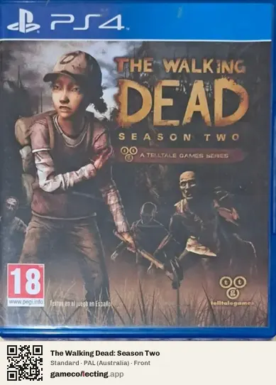 The Walking Dead: Season Two PlayStation 4, Australia box front