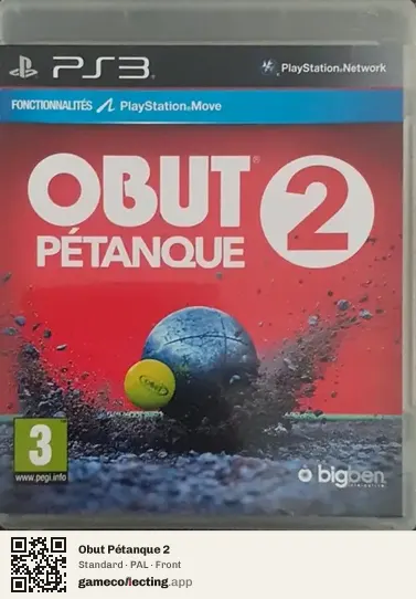 Obut Pétanque 2 PlayStation 3, PAL box front