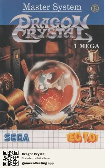 Dragon Crystal Sega Master System, PAL box front
