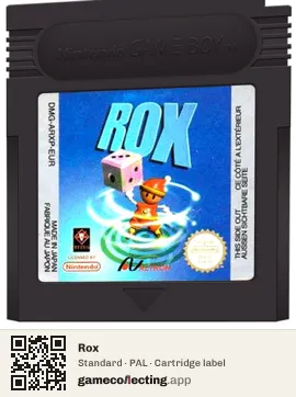 Rox Game Boy Color, PAL cartridge label