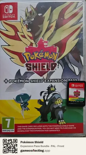 Pokémon Shield Nintendo Switch, PAL box front