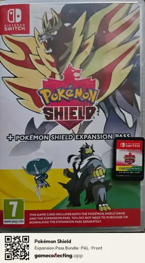Pokémon Shield Nintendo Switch, PAL box front