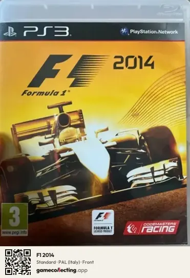 F1 2014 PlayStation 3, Italy box front