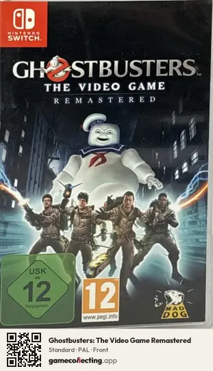 Ghostbusters: The Video Game Remastered Nintendo Switch, PAL box front