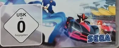 Team Sonic Racing, the USK square on its front