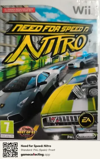 Need for Speed: Nitro Nintendo Wii, Spain box front