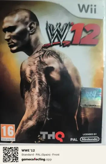 WWE '12 Nintendo Wii, Spain box front