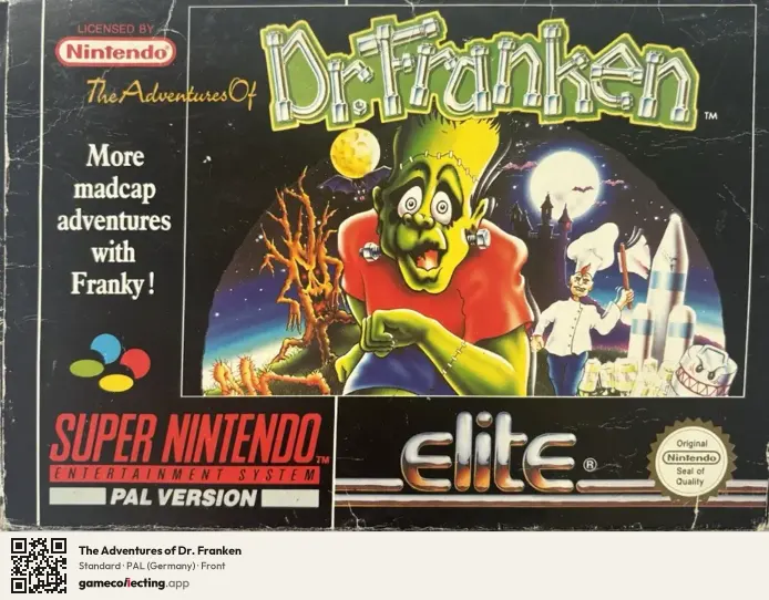 The Adventures of Dr. Franken Super Nintendo Entertainment System, Germany box front