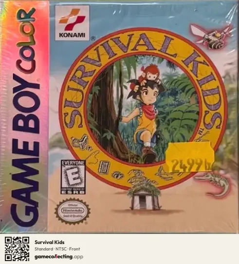 Survival Kids Game Boy Color, NTSC box front