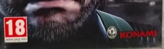 Metal Gear Solid V: Ground Zeroes, the PEGI square on its front