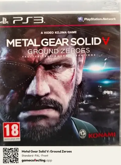 Metal Gear Solid V: Ground Zeroes PlayStation 3, PAL box front