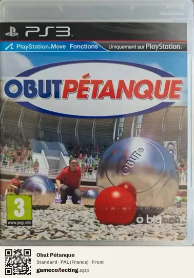 Obut Pétanque PlayStation 3, France box front