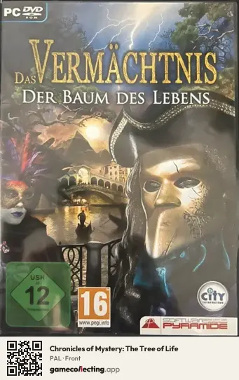 Chronicles of Mystery: The Tree of Life Computer, PAL box front