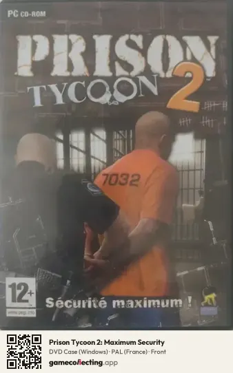 Prison Tycoon 2: Maximum Security Computer, France box front