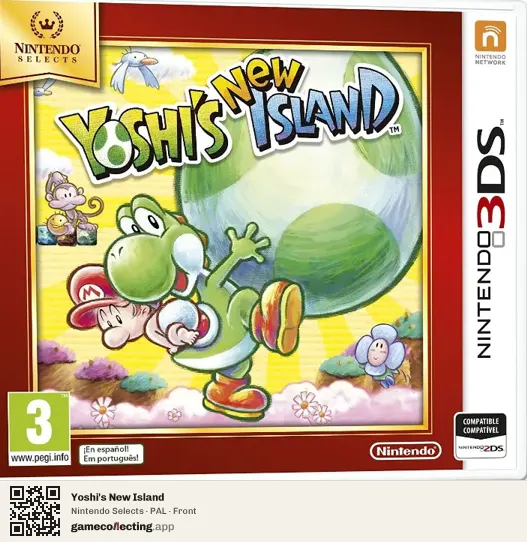 Yoshi's New Island Nintendo 3DS, PAL box front