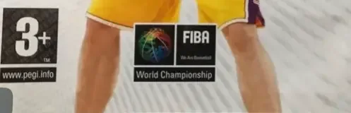 NBA 2K9, the PEGI square on its front