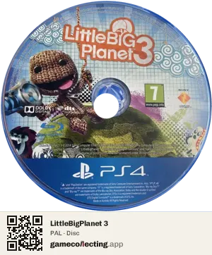 LittleBigPlanet 3 PlayStation 4, PAL disc