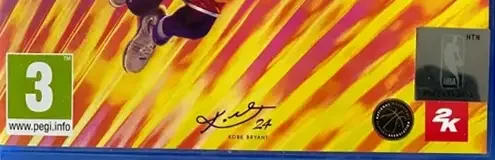 NBA 2K24, the PEGI square on its front