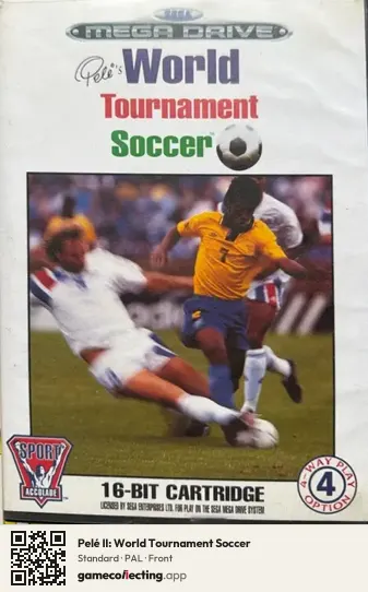 Pelé II: World Tournament Soccer Sega Mega Drive / Genesis, PAL box front