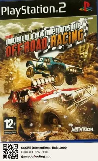 SCORE International Baja 1000 PlayStation 2, PAL box front