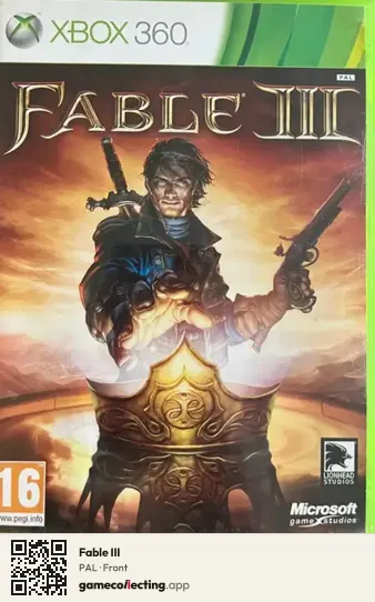 Fable III Xbox 360, PAL box front