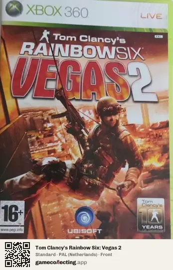 Tom Clancy's Rainbow Six: Vegas 2 Xbox 360, Netherlands box front