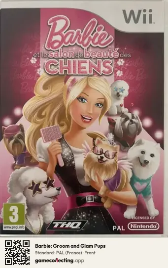 Barbie: Groom and Glam Pups Nintendo Wii, France box front