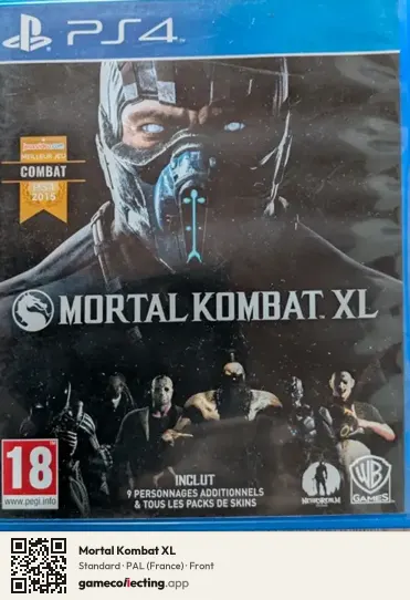 Mortal Kombat XL PlayStation 4, France box front