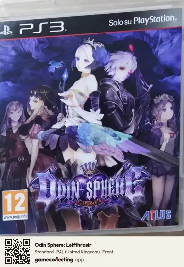 Odin Sphere: Leifthrasir PlayStation 3, United Kingdom box front