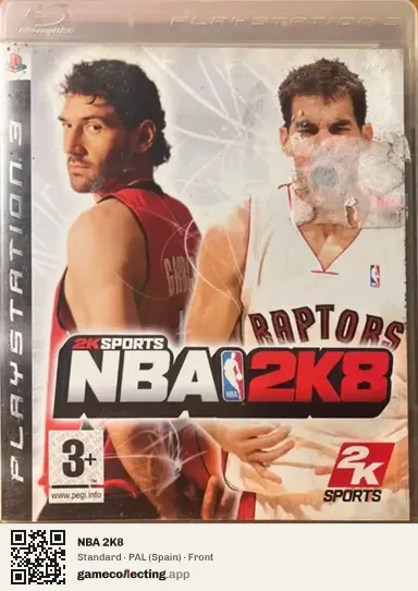 NBA 2K8 PlayStation 3, Spain box front