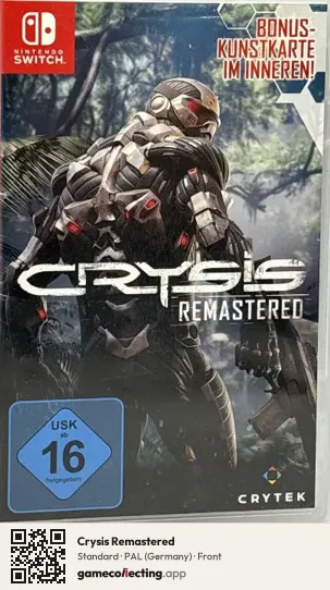 Crysis Remastered Nintendo Switch, Germany box front