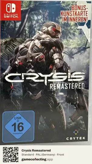 Crysis Remastered Nintendo Switch, Germany box front