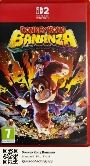 Donkey Kong Bananza Nintendo Switch 2, PAL box front