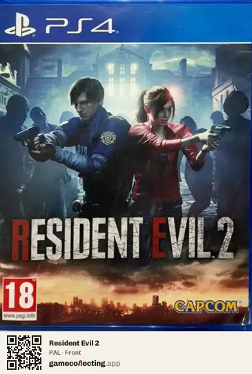 Resident Evil 2 PlayStation 4, PAL box front