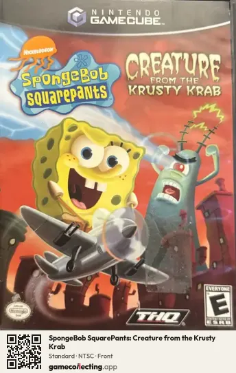 SpongeBob SquarePants: Creature from the Krusty Krab Nintendo GameCube, NTSC box front