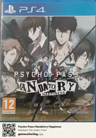 Psycho-Pass: Mandatory Happiness PlayStation 4, Italy box front