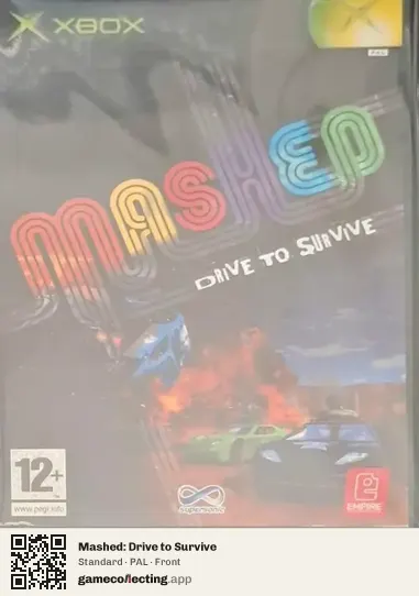Mashed: Drive to Survive Xbox, PAL box front
