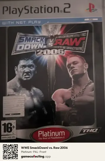 WWE SmackDown! vs. Raw 2006 PlayStation 2, PAL box front