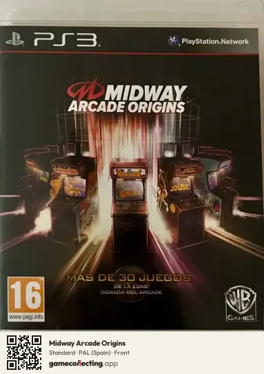 Midway Arcade Origins PlayStation 3, Spain box front