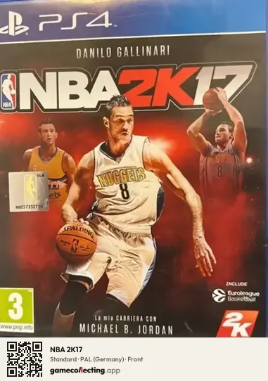 NBA 2K17 PlayStation 4, Germany box front