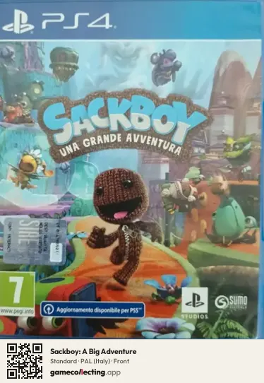 Sackboy: A Big Adventure PlayStation 4, Italy box front
