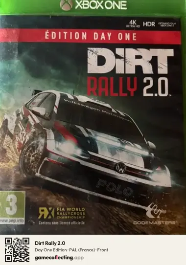 Dirt Rally 2.0 Xbox One, France box front