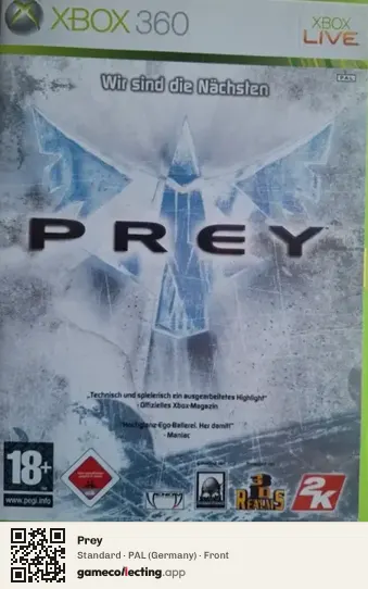 Prey Xbox 360, Germany box front