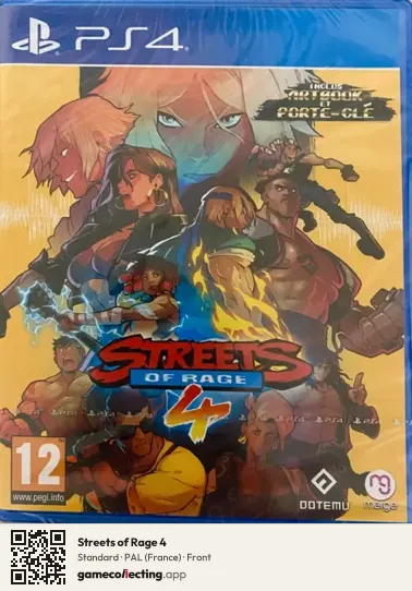 Streets of Rage 4 PlayStation 4, France box front