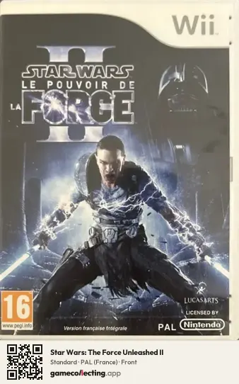 Star Wars: The Force Unleashed II Nintendo Wii, France box front